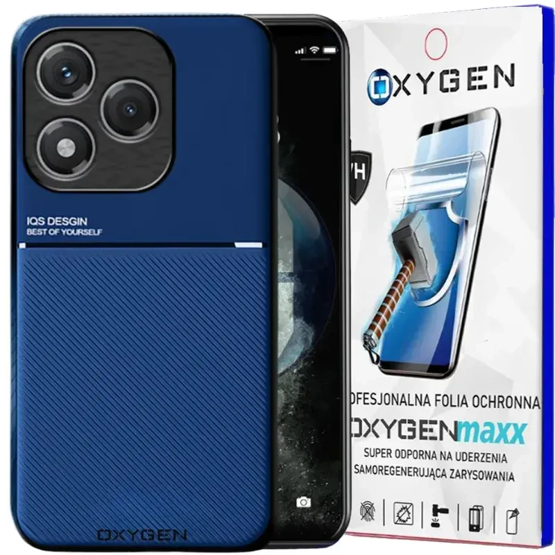 Etui na telefon Honor 400 Lite Oxygen IQS Niebieskie + Super Folia.webp