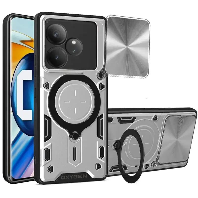 Etui na telefon Realme GT 6 5G Oxygen RR Srebrne.webp