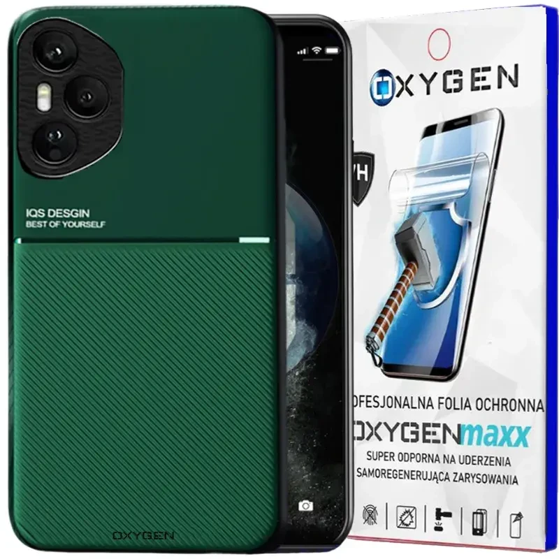 Etui do telefonu Honor 400 PRO Zielone Oxygen IQS + Super Folia.webp