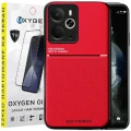 Etui do telefonu Realme 14T 5G Czerwone Oxygen IQS + Szkło Hartowane 9H.webp