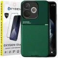 Etui do telefonu Oppo A5 PRO 5G Zielone Oxygen IQS + Szkło Hartowane 9H.webp