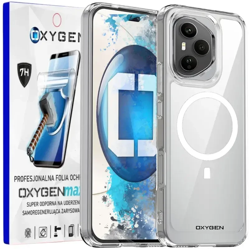 Etui do telefonu Honor 400 PRO Bezbarwne Oxygen PURE MAGSafe + Super Folia.webp