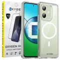 Etui do telefonu Oppo A5 PRO 5G Bezbarwne Oxygen PURE MAGSafe + Szkło Hartowane 9H.webp