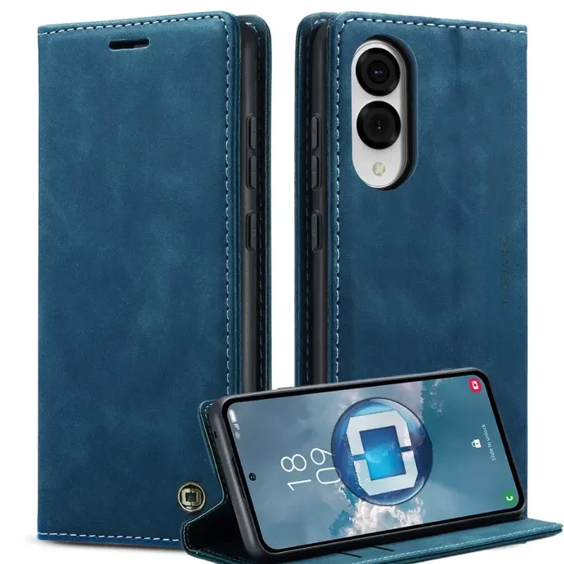 Etui do telefonu Samsung Galaxy S25 Edge Niebieskie Oxygen BooK.webp
