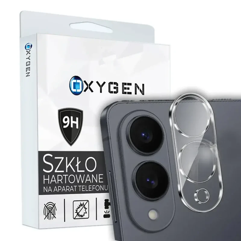 Szkło na aparat Samsung Galaxy S25 EDGE hartowane Oxygen.webp