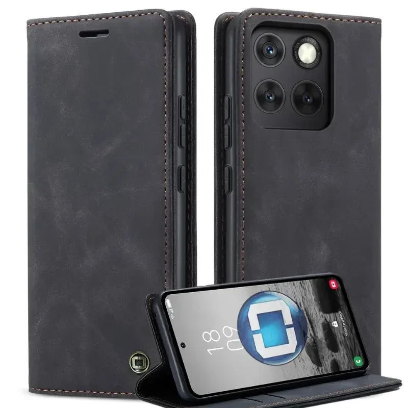 Etui na telefon Motorola EDGE 60 PRO Czarne Oxygen BooK.webp