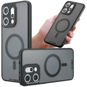 Etui na telefon Oppo Reno14 PRO Czarne Oxygen MAGSafe