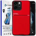 Etui na telefon Oppo Reno14 F Czerwone Oxygen IQS + Super Folia
