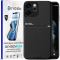 Etui na telefon Oppo Reno14 FS Czarne Oxygen IQS + Super Folia