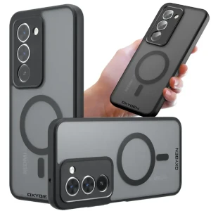 Etui na telefon Xiaomi Redmi 15 Czarne Oxygen MAGSafe