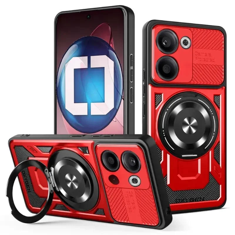 Etui na telefon Oppo Reno14 FS Oxygen RR MAGSafe Czerwone