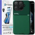 Etui na telefon Xiaomi 15T PRO Zielone Oxygen IQS + Super Folia