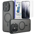 Etui na telefon Xiaomi 15T PRO Czarne Oxygen MAGSafe + Super Folia