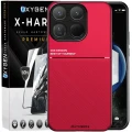 Etui na telefon Xiaomi 15T Czerwone Oxygen IQS + Szkło Hartowane X-HARD