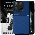 Etui na telefon Xiaomi 15T Niebieskie  Oxygen IQS + Szkło Hartowane X-HARD