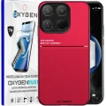 Etui na telefon Xiaomi 15T Czerwone Oxygen IQS + Super Folia