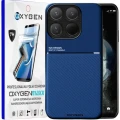 Etui na telefon Xiaomi 15T Niebieskie Oxygen IQS + Super Folia
