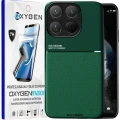 Etui na telefon Xiaomi 15T Zielone Oxygen IQS + Super Folia