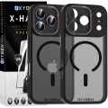 Etui na telefon iPhone 17 PRO MAX Czarne Oxygen REDLINE MAGSafe + Szkło Hartowane X-HARD