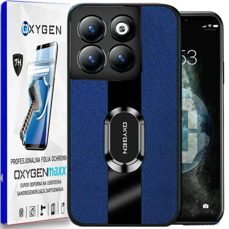 Etui na telefon Motorola EDGE 70 Oxygen PAX Niebieskie + Super Folia