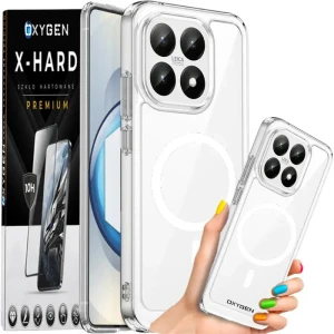 Etui na telefon Xiaomi 15T Bezbarwne Oxygen PURE MAGSafe + Szkło Hartowane X-HARD