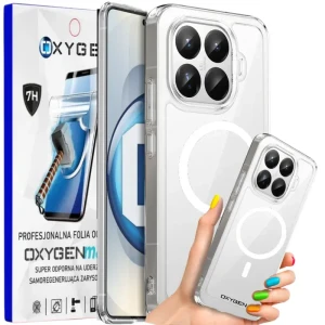 Etui na telefon Xiaomi 15T PRO Bezbarwne Oxygen PURE MAGSafe + Super Folia
