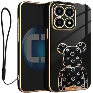 Etui na telefon Xiaomi 15T Czarne Oxygen BeaR + Uchwyt + Smycz 