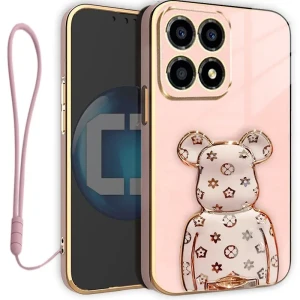 Etui na telefon Xiaomi 15T Różowe Oxygen BeaR + Uchwyt + Smycz