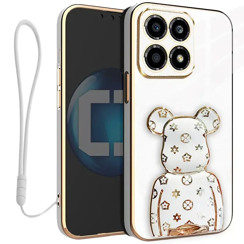Etui na telefon Xiaomi 15T Białe Oxygen BeaR + Uchwyt + Smycz