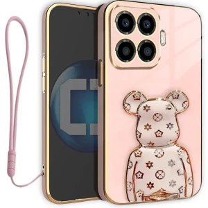 Etui na telefon Xiaomi 15T PRO Różowe Oxygen BeaR + Uchwyt + Smycz