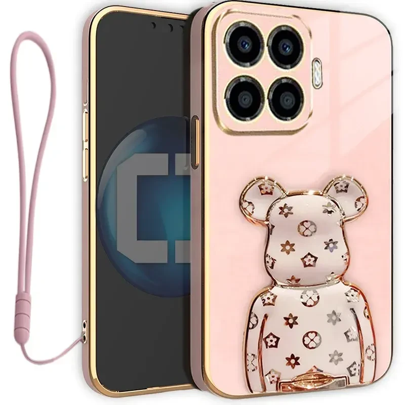 Etui na telefon Xiaomi 15T PRO Różowe Oxygen BeaR + Uchwyt + Smycz