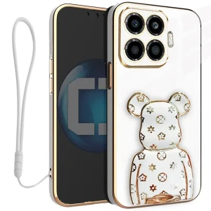 Etui na telefon Xiaomi 15T PRO Białe Oxygen BeaR + Uchwyt + Smycz