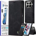 Etui na telefon Xiaomi 15T PRO Czarne Oxygen BooK + Super Folia