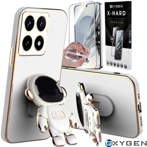 Etui na telefon Xiaomi 15T Białe Oxygen Astro + Szkło Hartowane X-HARD