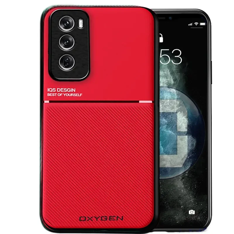 Etui na telefon Oppo Reno12 PRO Czerwone Oxygen IQS