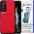 Etui na telefon Oppo Reno12 5G Czerwone Oxygen IQS + Super Folia