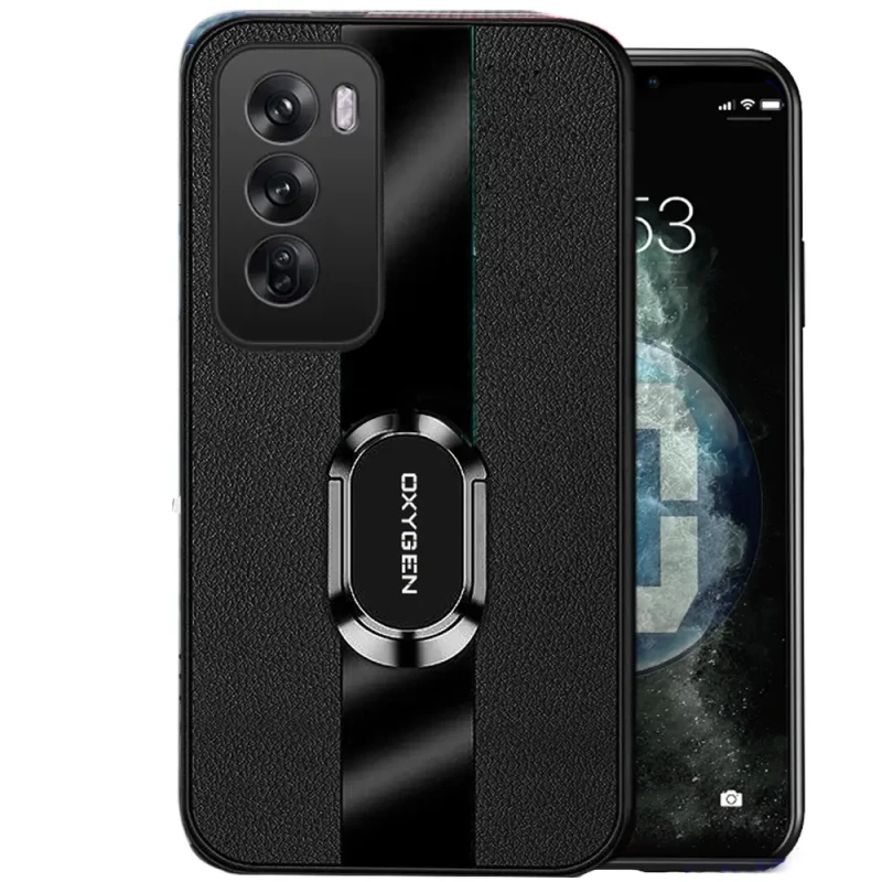 Etui na telefon Oppo Reno12 PRO Czarne Oxygen Pax