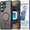 Etui na telefon Samsung Galaxy S25 ULTRA Oxygen MAGSafe Czarne + Super Folia