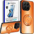 Etui na telefon Xiaomi 15T PRO 5G Pomarańczowe Oxygen LeaS MAGSafe  + Super Folia