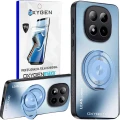 Etui na telefon Xiaomi Redmi Note 15 PRO PLUS 5G Niebieskie Oxygen LeaS MAGSafe  + Super Folia