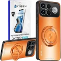 Etui na telefon Xiaomi Poco F8 Ultra Pomarańczowe Oxygen LeaS MAGSafe + Super Folia