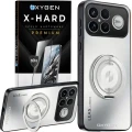 Etui na telefon  Xiaomi Poco F8 Ultra Białe Oxygen LeaS MAGSafe + Szkło Hartowane X-HARD