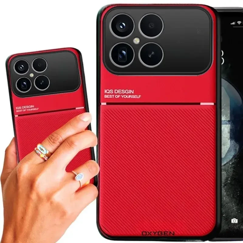 Etui na telefon Xiaomi Poco F8 Pro Czerwone Oxygen IQS