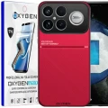 Etui na telefon Xiaomi Poco F8 Ultra Czerwone Oxygen IQS + Super Folia