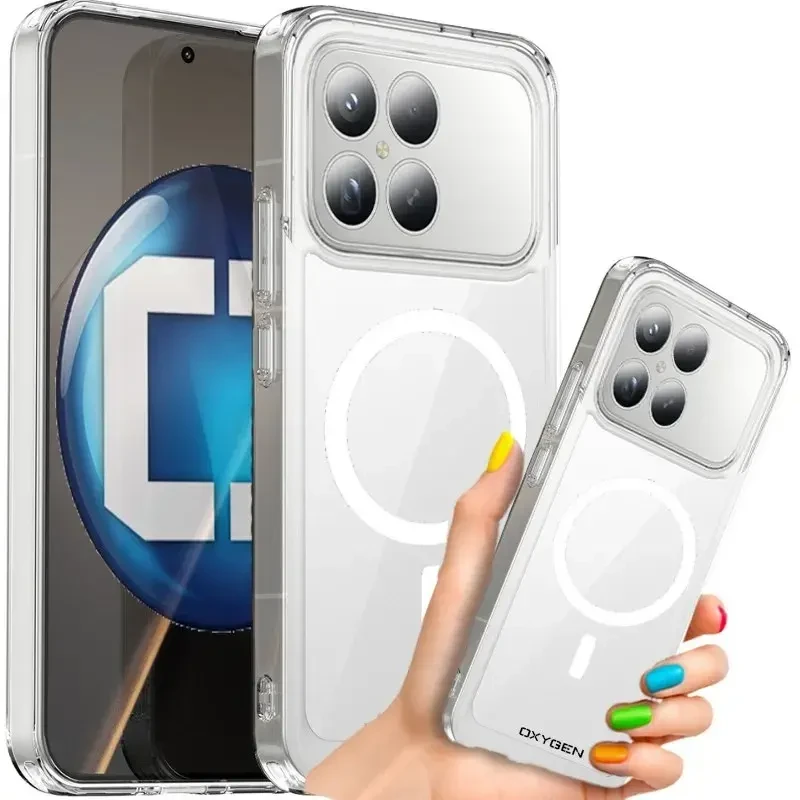 Etui na telefon Xiaomi Poco F8 Pro Oxygen Pure MAGSafe Bezbarwne