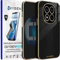 Etui na telefon Xiaomi Redmi Note 15 PRO PLUS Oxygen GLOW Czarne + Super Folia