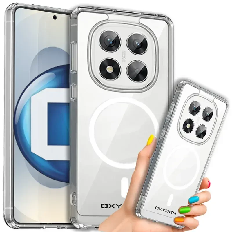 Etui na telefon Xiaomi Poco M8 Pro 5G Oxygen Pure MAGSafe Bezbarwne