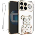 Etui na telefon Xiaomi Poco F8 Ultra Białe Oxygen BeaR + Uchwyt + Smycz