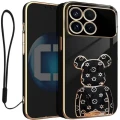Etui na telefon Xiaomi Poco F8 Pro Czarne Oxygen BeaR + Uchwyt + Smycz