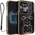 Etui na telefon Realme GT 8 Pro Czarne Oxygen BeaR + Uchwyt + Smycz